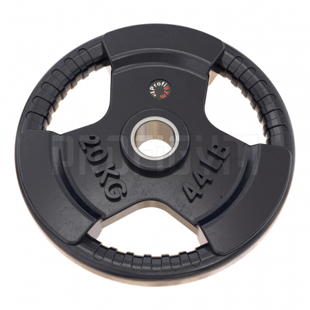 Диск треххватовый 20 кг черный